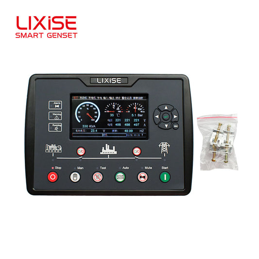 LIXiSE LXC6820N-4G New Generation Genset Controller Built-in 4G LTE Module | TFT Color Pointer UI, Black Box Fault Record, Wireless IoT Cloud Remote Monitoring & Installment Remote Lock