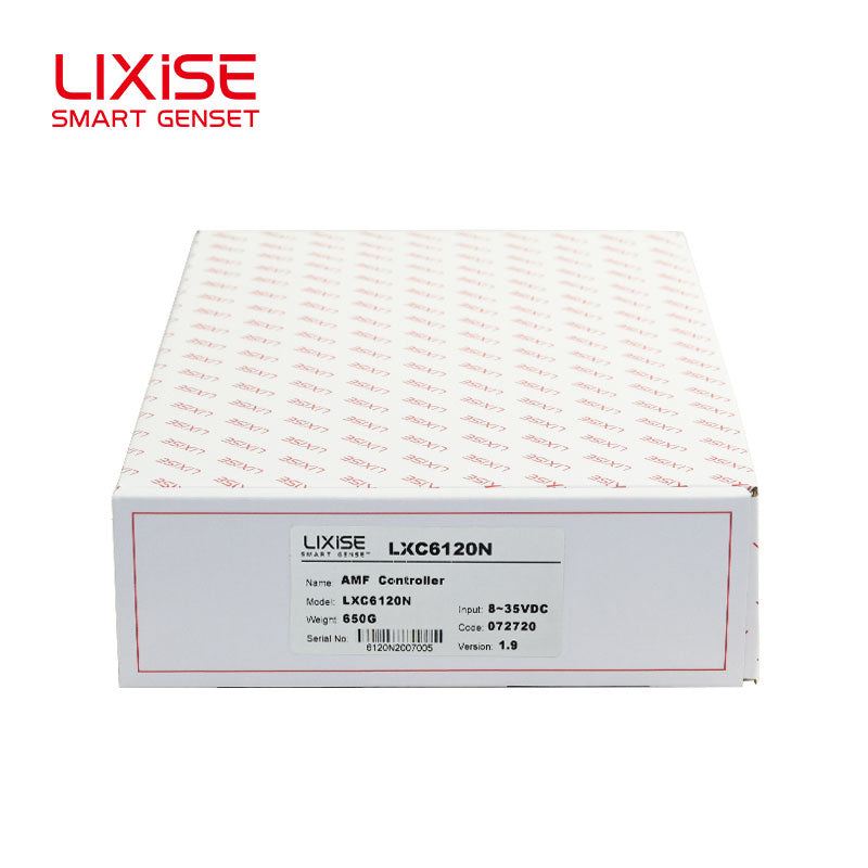 LIXiSE LXC6120N LCD Genset Controller | Black Box Record, Wide Temperature Display, Plug-and-Play USB