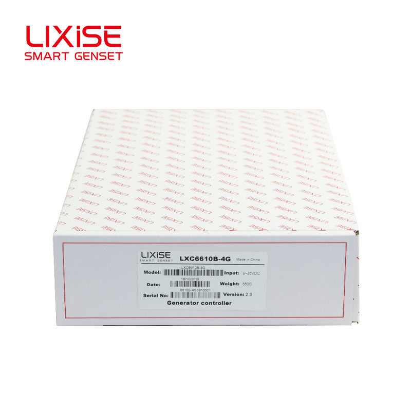LIXiSE LXC6610B-4G Single Automatic Genset Controller | Built-in Hidden 4G Antenna, 4.3" Multi-Language LCD, 18s Black Box Fault Record, Cloud Multi-Unit Management for Rental & Telecom Base Station Generators