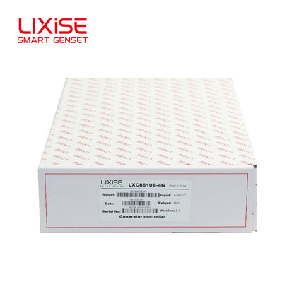 LIXiSE LXC6610B-4G Single Automatic Genset Controller | Built-in Hidden 4G Antenna, 4.3" Multi-Language LCD, 18s Black Box Fault Record, Cloud Multi-Unit Management for Rental & Telecom Base Station Generators