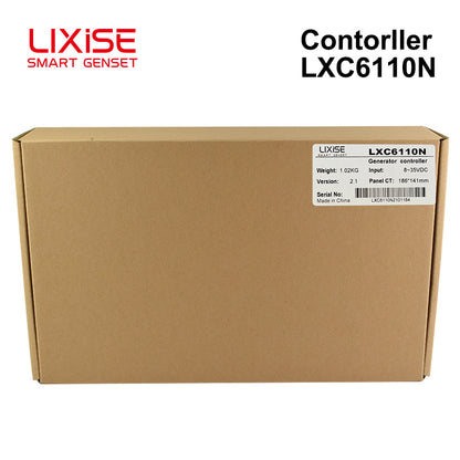 LIXiSE LXC6110N Intelligent Single Genset Controller Without CAN Bus, Auto Start Stop Generator Control Panel