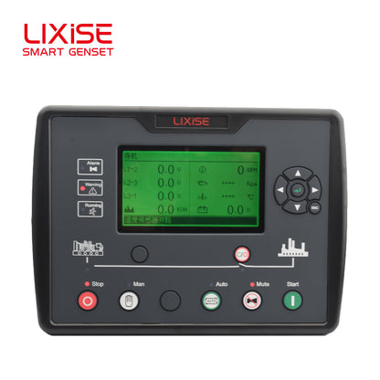 LIXiSE LXC6110NC Universal Intelligent Genset Controller with CAN J1939 Bus, 240\*128 LCD, IoT Remote Monitoring for Diesel Generator Rental & Air Compressor
