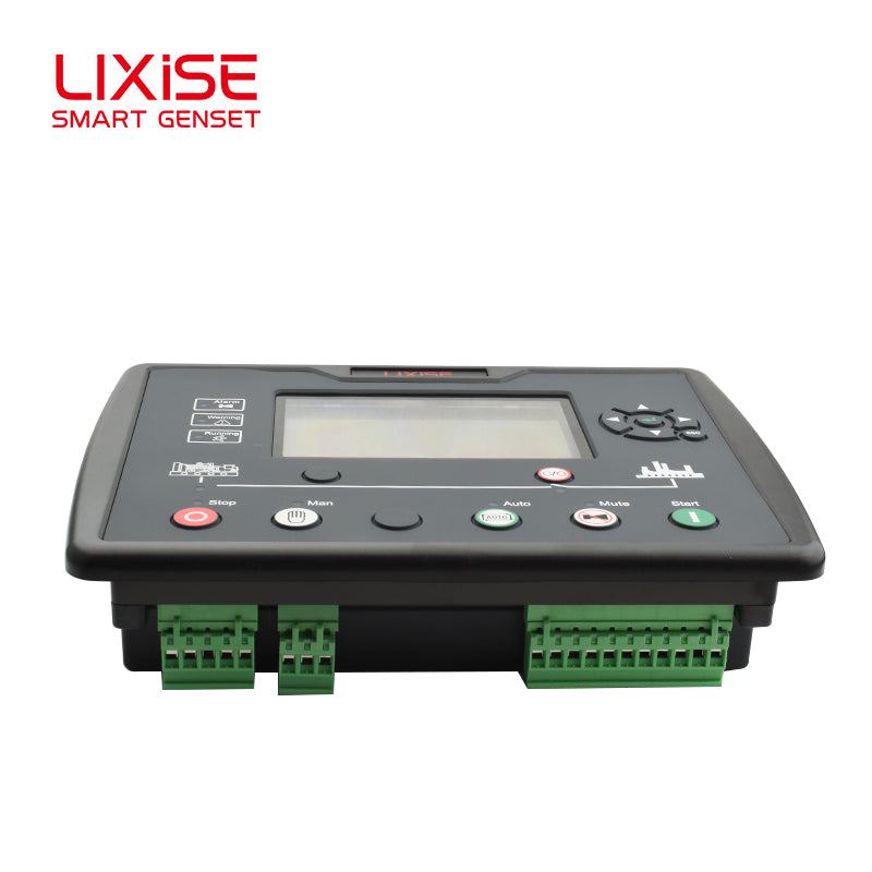 LIXiSE LXC6110NC Universal Intelligent Genset Controller with CAN J1939 Bus, 240\*128 LCD, IoT Remote Monitoring for Diesel Generator Rental & Air Compressor
