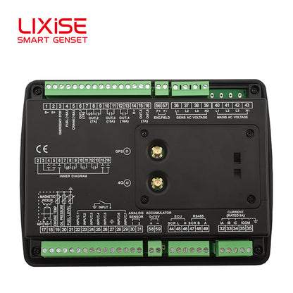 LIXiSE LXC6610BCAN-4G Built-in Genset Controller | Isolated CAN J1939 Auto Control Panel for Medium & Large Rental Gensets