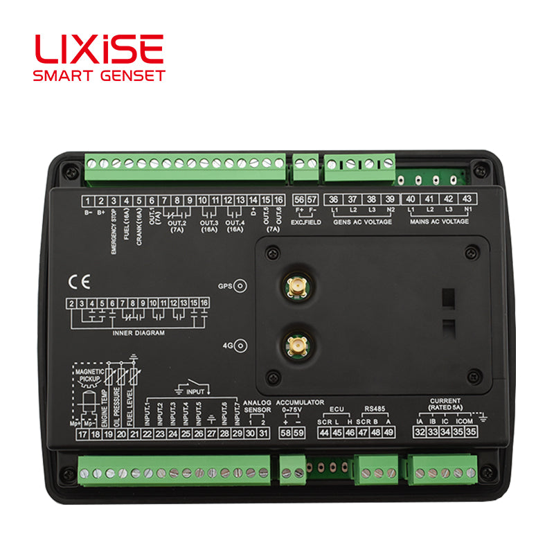 LIXiSE LXC6610BC Diesel Generator Controller USB RS485 Remote Monitoring Genset Control Unit