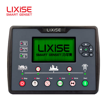 LIXiSE LXC6620BCAN Built-in 4G AMF Genset Controller with CAN J1939, 4.3" Multi-Language LCD for Rental & Telecom Base Station Generator Sets