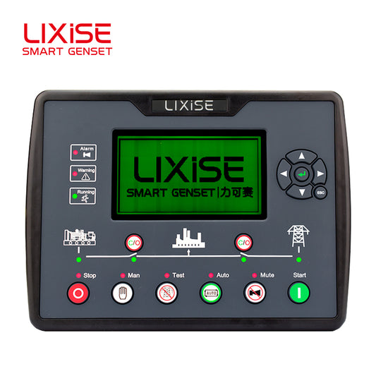 LIXiSE LXC6620BCAN Built-in 4G AMF Genset Controller with CAN J1939, 4.3" Multi-Language LCD for Rental & Telecom Base Station Generator Sets