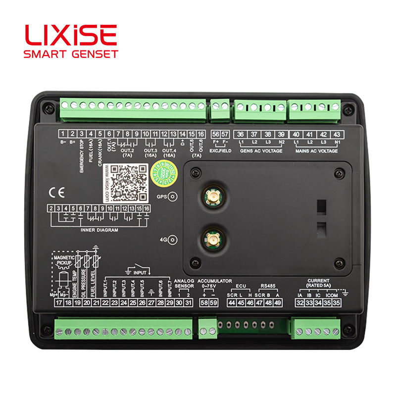 LIXiSE LXC6621-4G Parallel Controller | 32-bit ARM Multi-Genset Synchronous Auto Control Module With Cloud IoT & Black Box Function