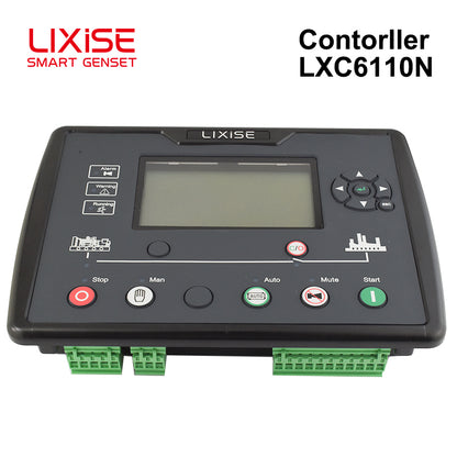 LIXiSE LXC6110N Intelligent Single Genset Controller Without CAN Bus, Auto Start Stop Generator Control Panel