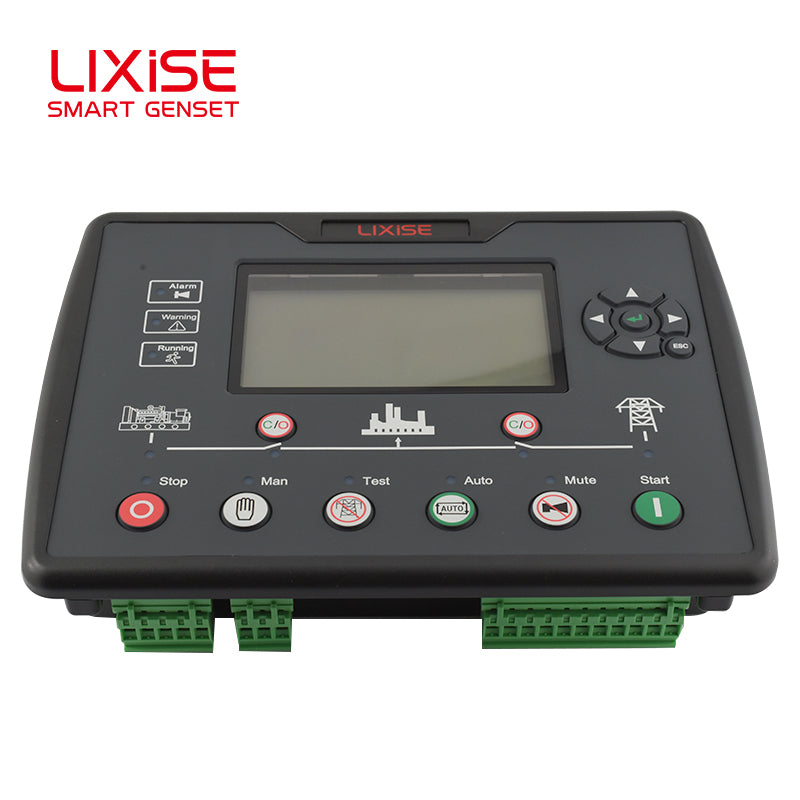 LIXiSE LXC6120N LCD Genset Controller | Black Box Record, Wide Temperature Display, Plug-and-Play USB