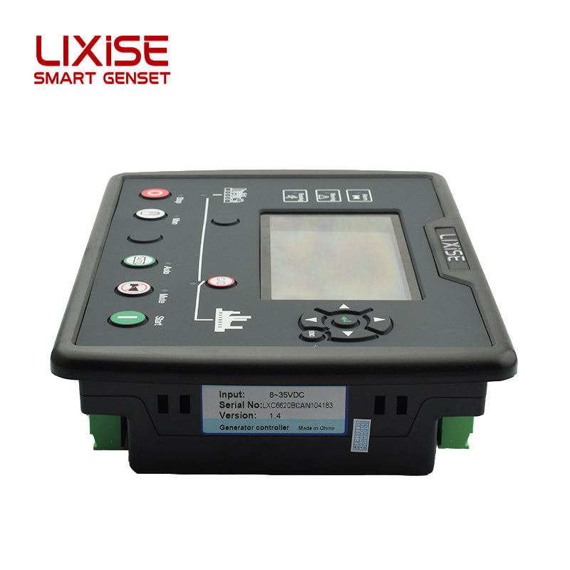 LIXiSE LXC6620BCAN Built-in 4G AMF Genset Controller with CAN J1939, 4.3" Multi-Language LCD for Rental & Telecom Base Station Generator Sets