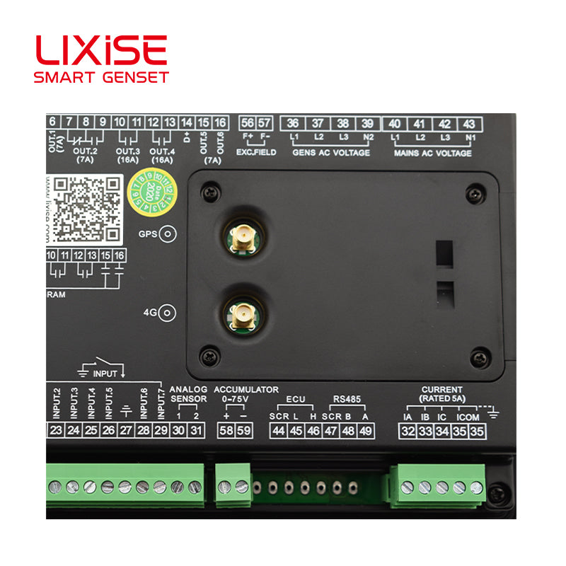 LIXiSE LXC6621-4G Parallel Controller | 32-bit ARM Multi-Genset Synchronous Auto Control Module With Cloud IoT & Black Box Function