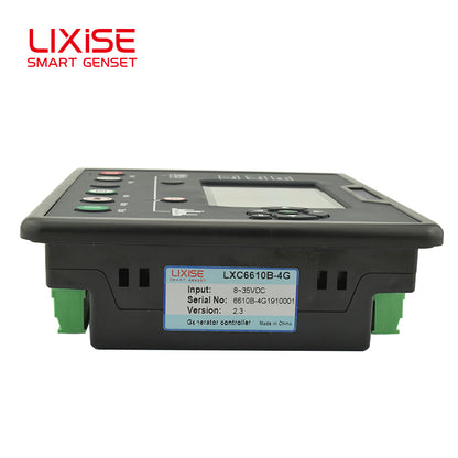 LIXiSE LXC6610B-4G Single Automatic Genset Controller | Built-in Hidden 4G Antenna, 4.3" Multi-Language LCD, 18s Black Box Fault Record, Cloud Multi-Unit Management for Rental & Telecom Base Station Generators