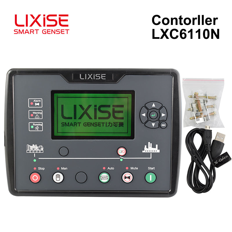 LIXiSE LXC6110N Intelligent Single Genset Controller Without CAN Bus, Auto Start Stop Generator Control Panel