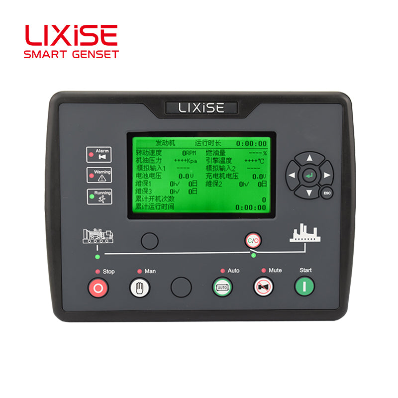 LIXiSE LXC6610B-4G Single Automatic Genset Controller | Built-in Hidden 4G Antenna, 4.3" Multi-Language LCD, 18s Black Box Fault Record, Cloud Multi-Unit Management for Rental & Telecom Base Station Generators