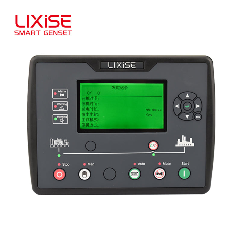 LIXiSE LXC6610B-4G Single Automatic Genset Controller | Built-in Hidden 4G Antenna, 4.3" Multi-Language LCD, 18s Black Box Fault Record, Cloud Multi-Unit Management for Rental & Telecom Base Station Generators