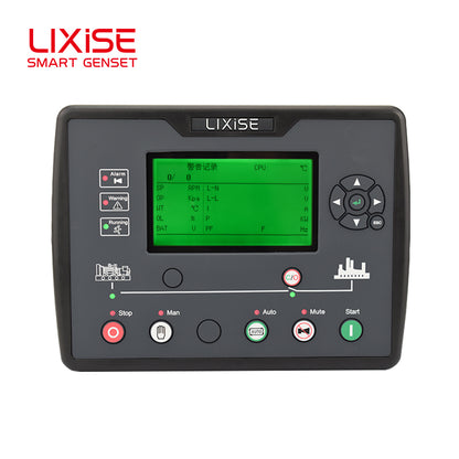 LIXiSE LXC6610B-4G Single Automatic Genset Controller | Built-in Hidden 4G Antenna, 4.3" Multi-Language LCD, 18s Black Box Fault Record, Cloud Multi-Unit Management for Rental & Telecom Base Station Generators