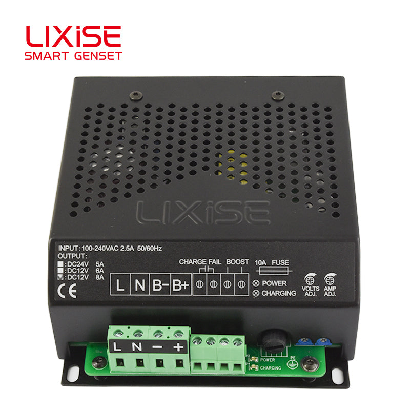LIXISE LBC1208B Charger 12V 8A BOOST Port Generator Accessories Fault Alarm