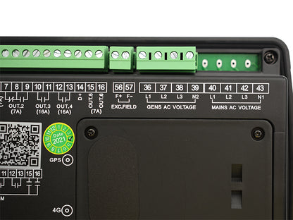 LIXiSE LXC6610NCAN 4.3 Inch CAN Bus Genset Controller | Built-in Hidden 4G Antenna, Cloud Multi-Unit Remote Management, 18s Black Box Fault Playback, Multi-Language LCD