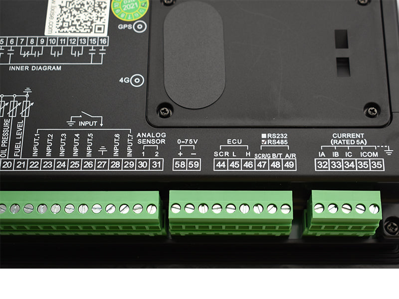 LIXiSE LXC6610NCAN 4.3 Inch CAN Bus Genset Controller | Built-in Hidden 4G Antenna, Cloud Multi-Unit Remote Management, 18s Black Box Fault Playback, Multi-Language LCD