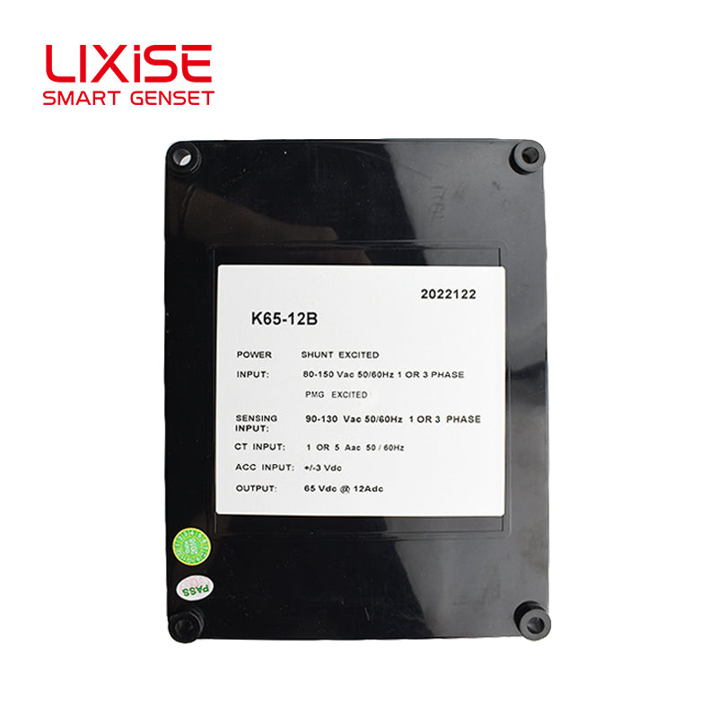 LIXiSE VR6/K65-12B Genset AVR | Single/Three Phase Sensing Parallel Droop Compensation Spare Parts | Generator Parts Factory
