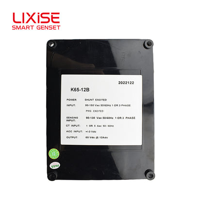 LIXiSE VR6/K65-12B Genset AVR | Single/Three Phase Sensing Parallel Droop Compensation Spare Parts | Generator Parts Factory