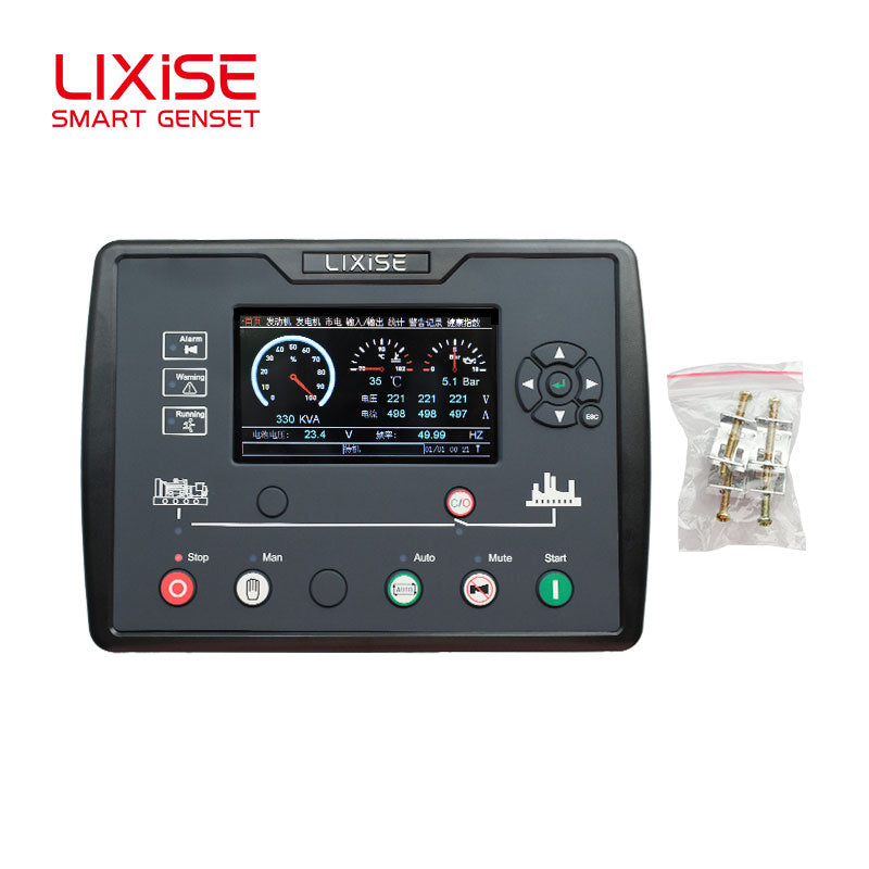 LIXiSE LXC6810 TFT Color Genset Controller -50℃~80℃ Extreme Temp, Built-in 4G Mobile Remote Control, Multi-Language & Cloud Asset Management For Generators, Fire Pumps & Air Compressors