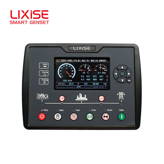 LIXiSE LXC6820N-4G New Generation Genset Controller Built-in 4G LTE Module | TFT Color Pointer UI, Black Box Fault Record, Wireless IoT Cloud Remote Monitoring & Installment Remote Lock