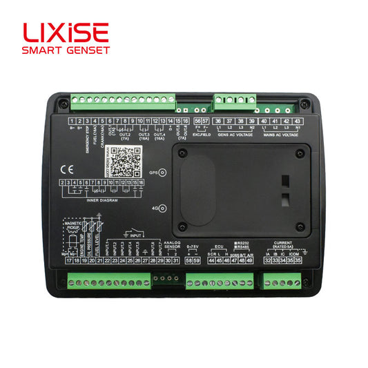 LIXiSE LXC6110NCAN J1939 CAN Bus Genset Controller | Black Box Fault Playback Auto Start Stop for Rental Generators & Air Compressors