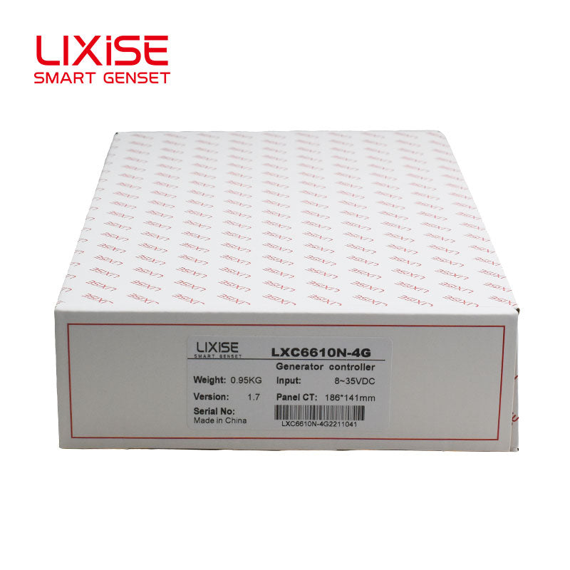 LIXiSE LXC6610N-4G Single Auto Genset Controller | Built-in Hidden 4G Antenna, 4.3" Multi-Language LCD, 18s Black Box Fault Record, Cloud Multi-Unit Management for Rental & Telecom Base Station Generators