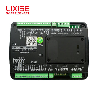 LIXiSE LXC6610N-4G Single Auto Genset Controller | Built-in Hidden 4G Antenna, 4.3" Multi-Language LCD, 18s Black Box Fault Record, Cloud Multi-Unit Management for Rental & Telecom Base Station Generators