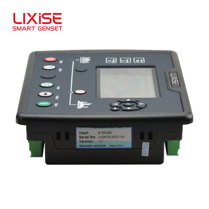LIXiSE LXC6610N-4G Single Auto Genset Controller | Built-in Hidden 4G Antenna, 4.3" Multi-Language LCD, 18s Black Box Fault Record, Cloud Multi-Unit Management for Rental & Telecom Base Station Generators