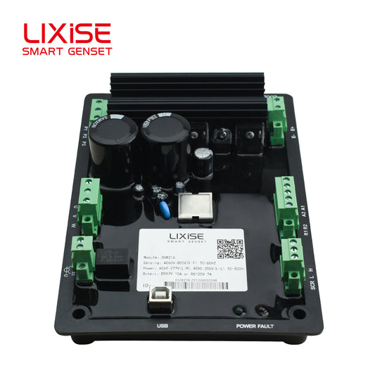 LIXiSE DVR216 Digital AVR | RMS True RMS Detection, Multi-Frequency 50/60/400Hz Generator Voltage Regulator