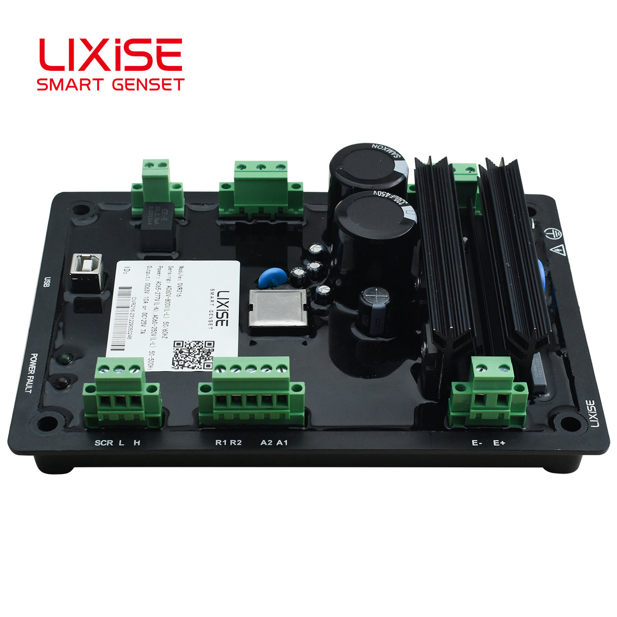 LIXiSE DVR216 Digital AVR | RMS True RMS Detection, Multi-Frequency 50/60/400Hz Generator Voltage Regulator