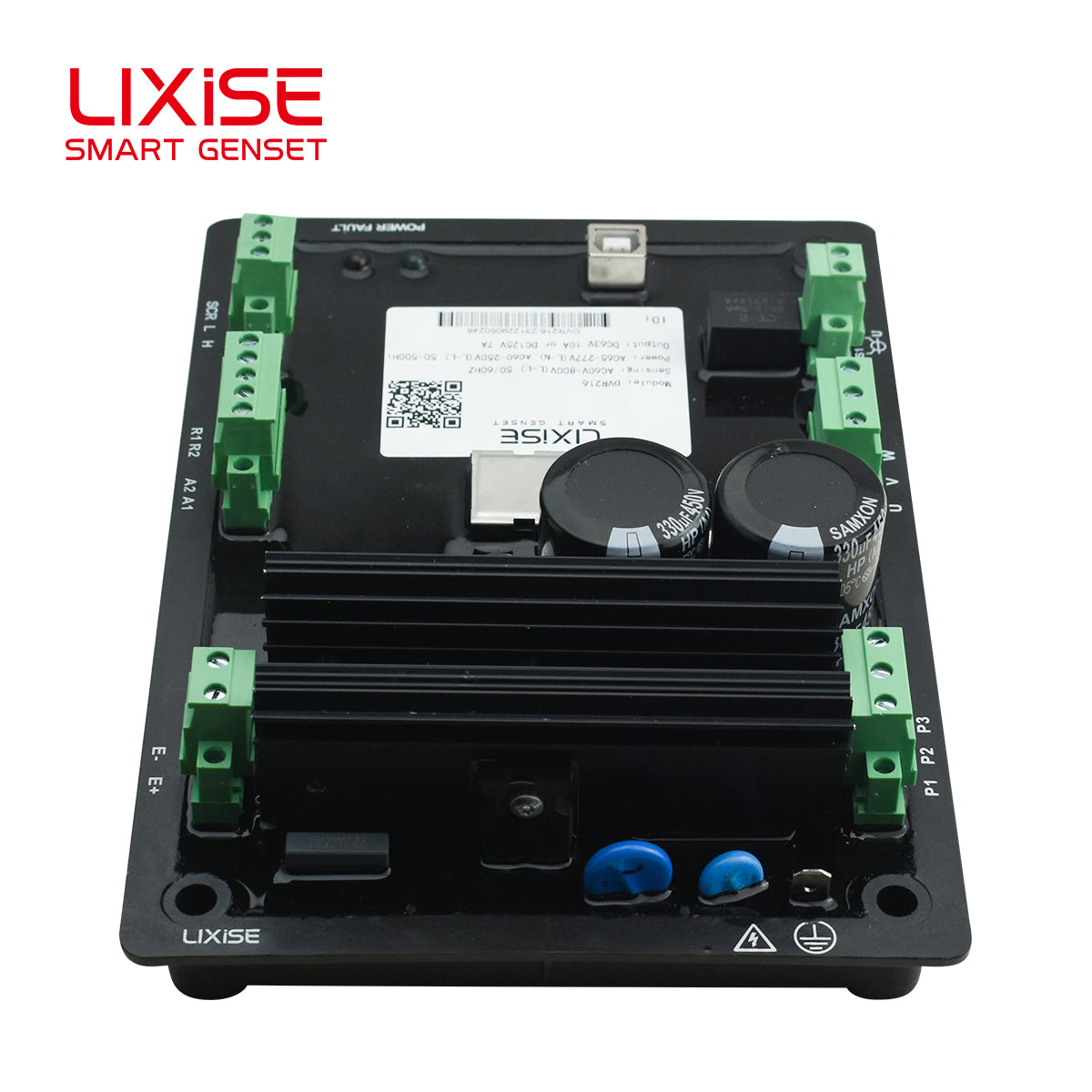 LIXiSE DVR216 Digital AVR | RMS True RMS Detection, Multi-Frequency 50/60/400Hz Generator Voltage Regulator