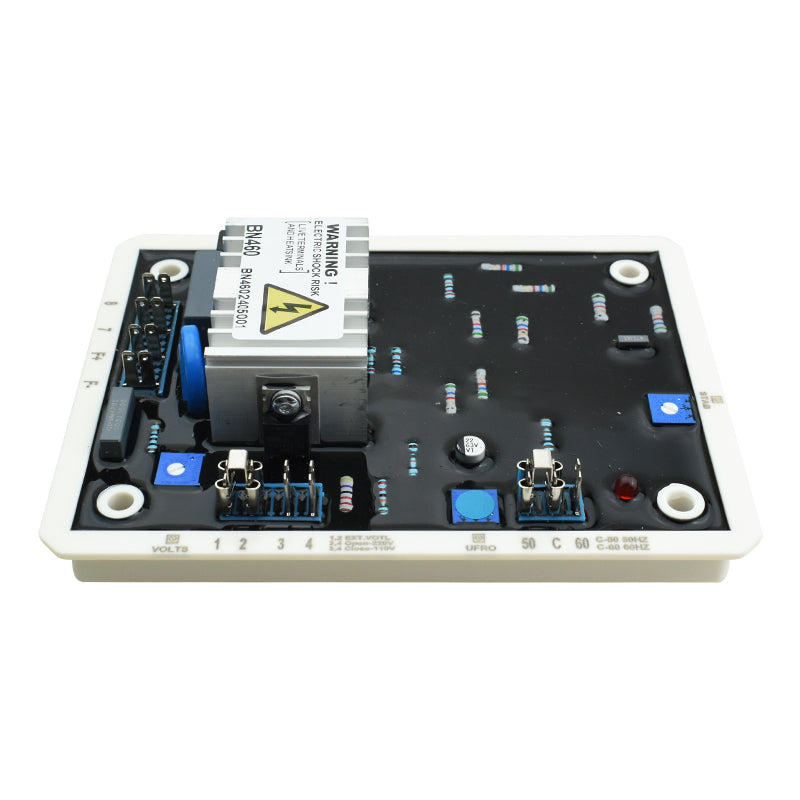 LIXiSE BoNeng BN460 | Reliable Genset Parts Factory,Half-Wave Thyristor AVR Supports Stable Operation Above 200℃,Built-In Military-Grade Chip & Under-Speed Protection.