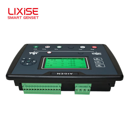 LIXiSE AIG6210 Single Genset Controller | 240\*128 Multi-Language LCD Panel With Bluetooth Debug, Black Box & Battery Aging Detection