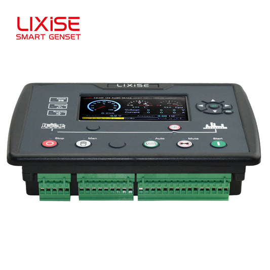 LIXiSE LXC6510 Intelligent Genset Controller TFT Color Screen, Original Pointer UI, Black Box Fault Record, USB/RS485/GPRS Remote Monitoring & Installment Remote Lock