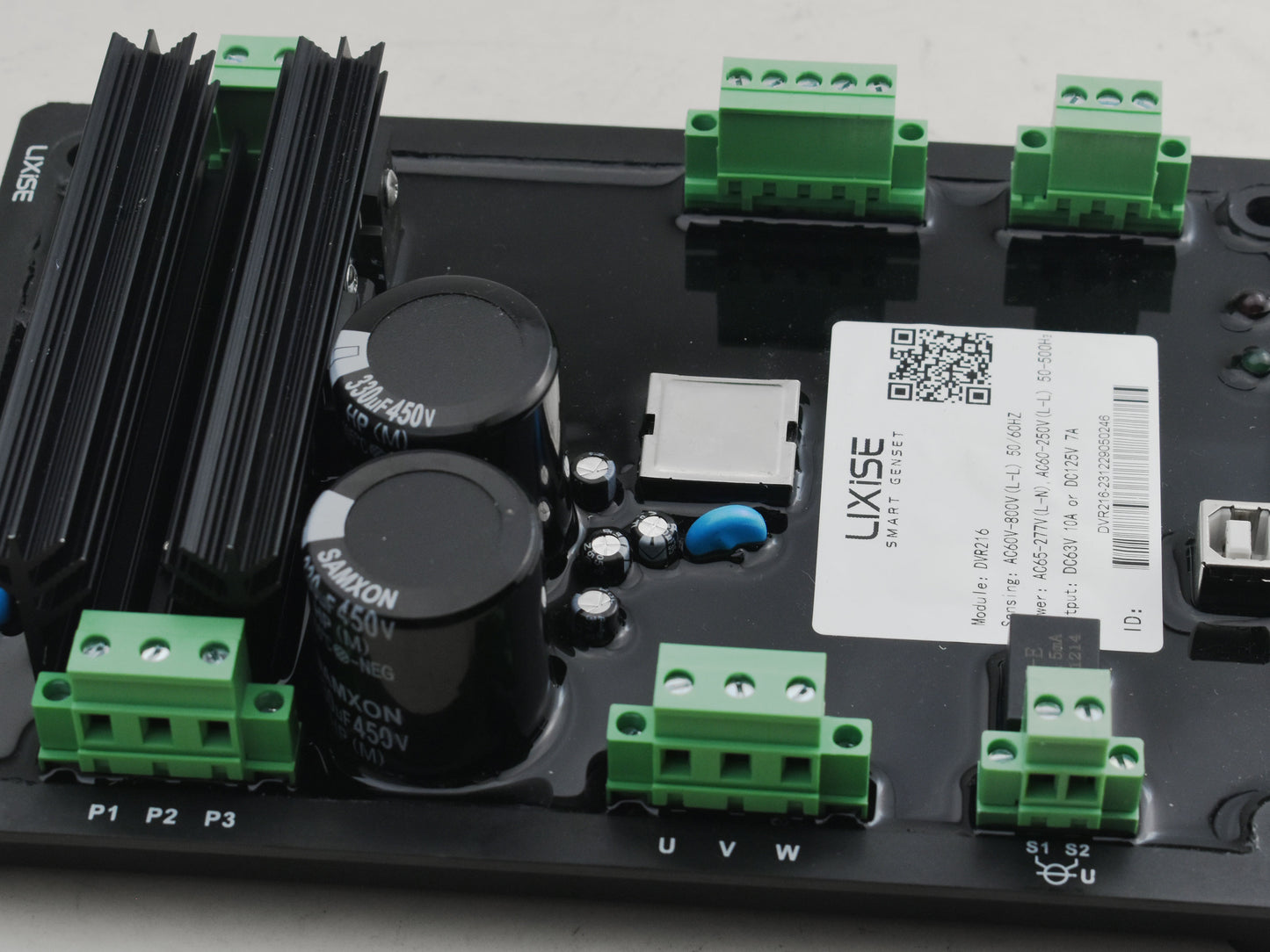 LIXiSE DVR216 Digital AVR | RMS True RMS Detection, Multi-Frequency 50/60/400Hz Generator Voltage Regulator