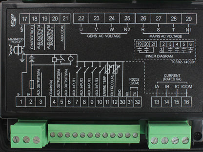 LIXiSE LXC3920 Generator Remote Monitoring Controller | Optimized for DTU, Fast Stable Wireless Data Transmission, GPS Location Tracking, SMS Alarm Notification