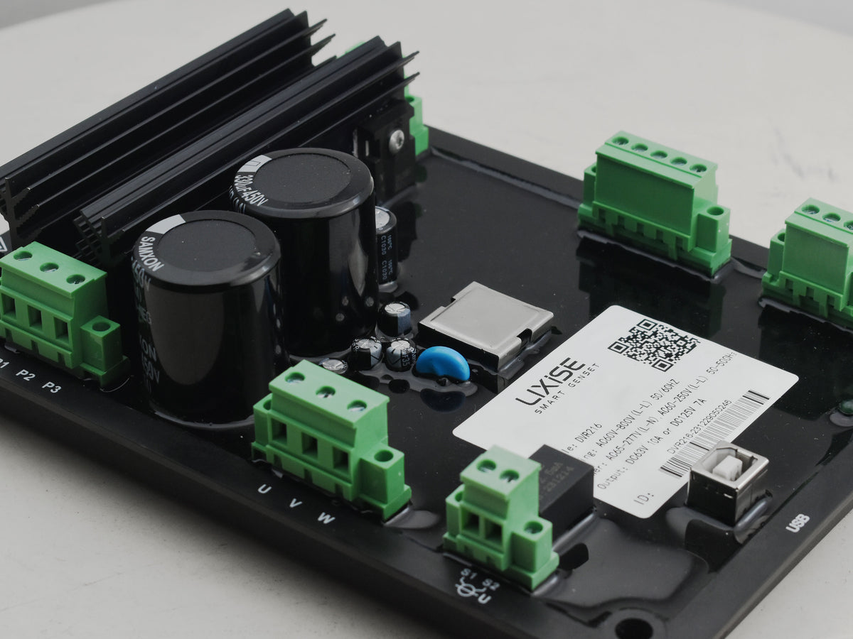 LIXiSE DVR216 Digital AVR | RMS True RMS Detection, Multi-Frequency 50/60/400Hz Generator Voltage Regulator