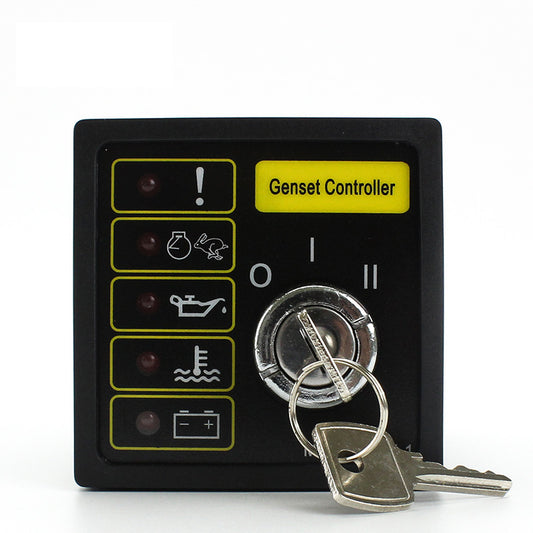 LIXiSE DSE501K Key Operated Manual Engine Controller | DC 9-33V Wide Voltage, 3-Position Key Switch, LED First Fault Indication, Multi Alarm Protection for Diesel Gensets