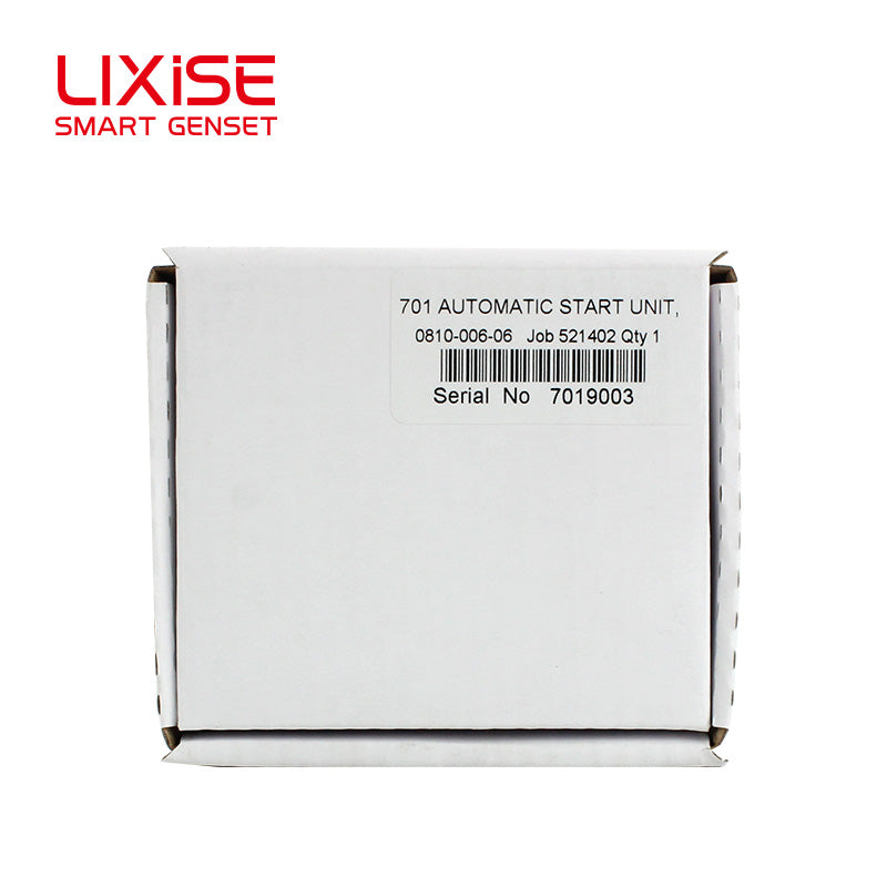 LIXiSE 701AS Auto Start Engine Control Module | Manual Key Operation, Remote Auto Start Trigger, LED Fault Indicator, LCD Hour Counter, 68*68mm Cutout Genset Controller