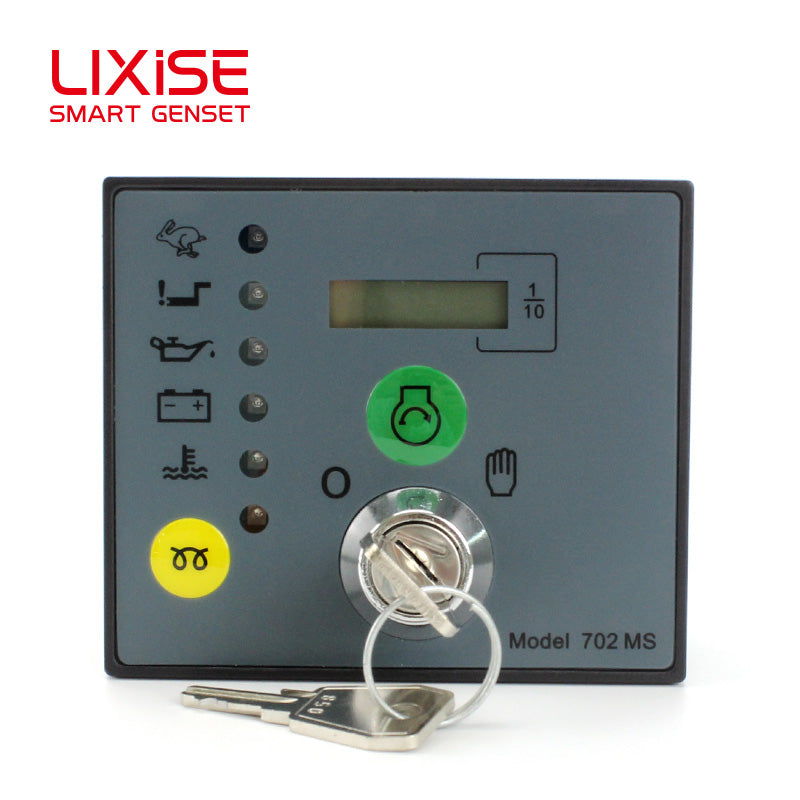 LIXiSE 702MS Engine Controller 32-bit Microcomputer Control Manual Start Stop LED Fault Indication LCD Running Hour Counter
