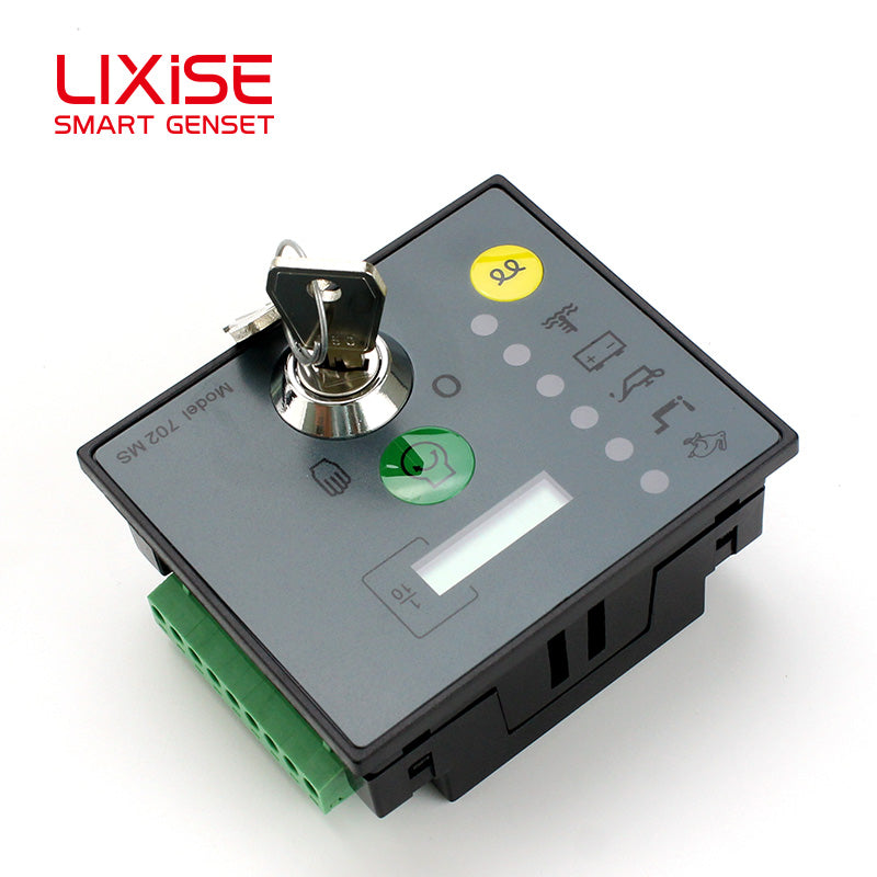 LIXiSE 702MS Engine Controller 32-bit Microcomputer Control Manual Start Stop LED Fault Indication LCD Running Hour Counter