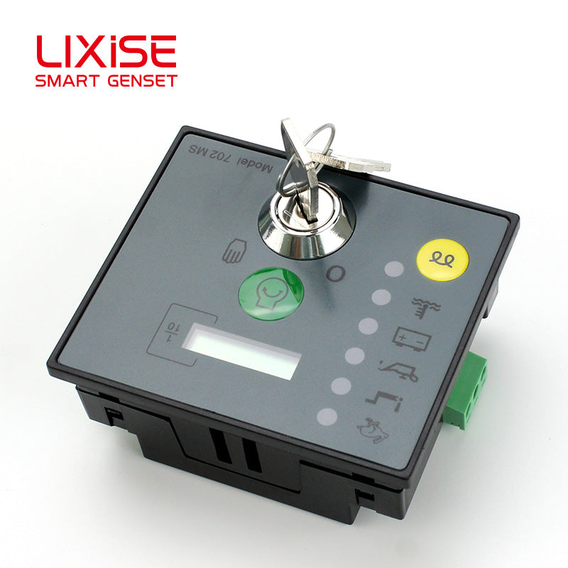 LIXiSE 702MS Engine Controller 32-bit Microcomputer Control Manual Start Stop LED Fault Indication LCD Running Hour Counter