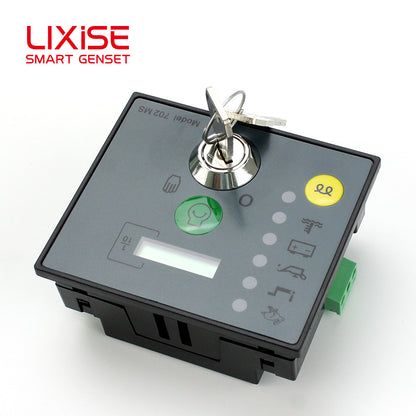 LIXiSE 702MS Engine Controller 32-bit Microcomputer Control Manual Start Stop LED Fault Indication LCD Running Hour Counter