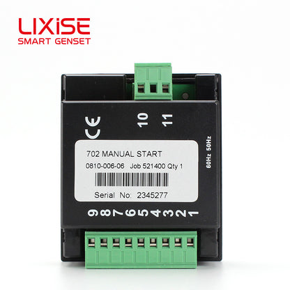 LIXiSE 702MS Engine Controller 32-bit Microcomputer Control Manual Start Stop LED Fault Indication LCD Running Hour Counter