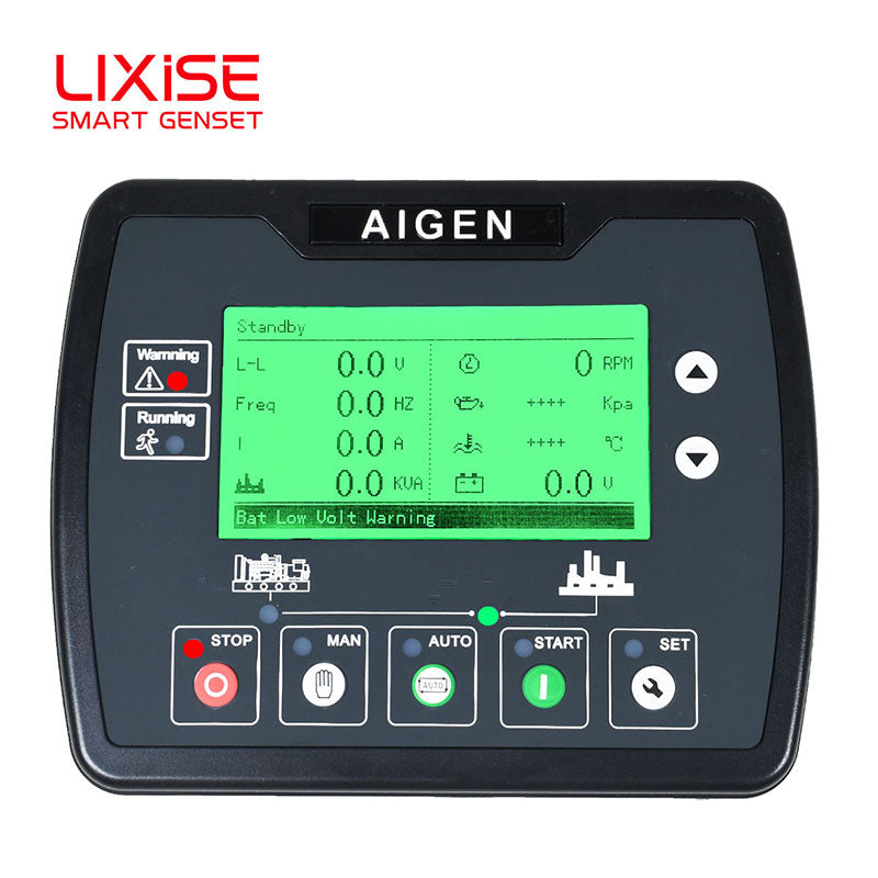 LIXiSE AIG3310 Intelligent Generator Controller LCD Display Automatic Start Stop Genset Control Module
