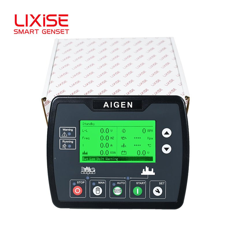 LIXiSE AIG3310 Intelligent Generator Controller LCD Display Automatic Start Stop Genset Control Module